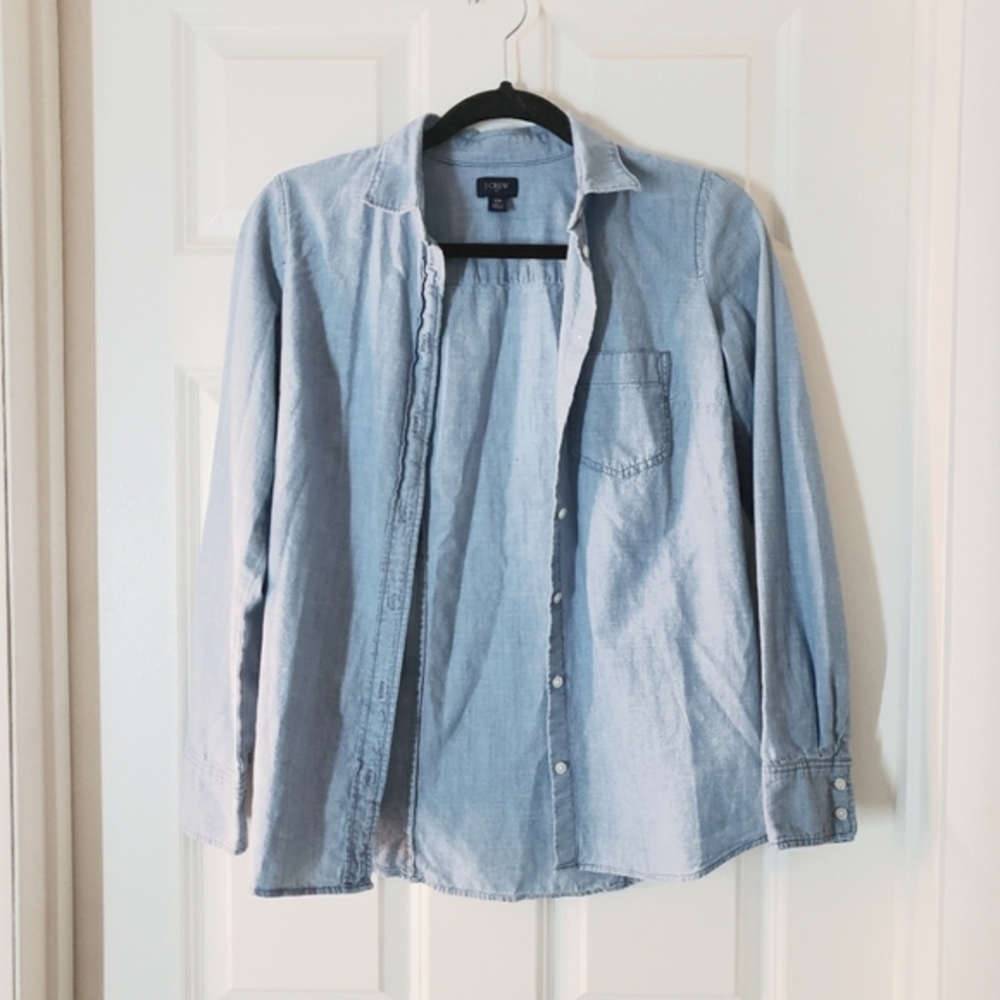 J.‎ Crew Denim Button Up XS - Picture 2 of 5